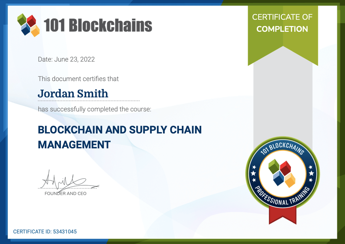 Enterprise Blockchains and Supply Chain Management