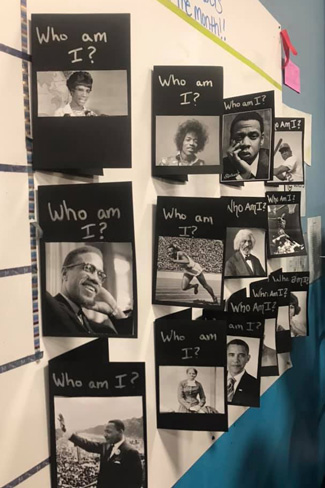 Black History Month bulletin board