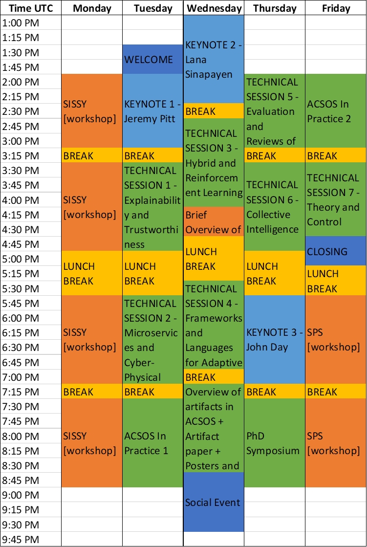 Program at a Glance