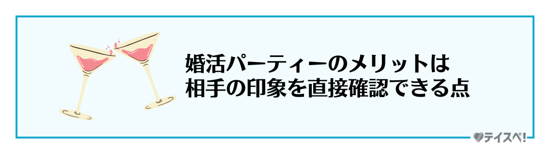 婚活パーティーの図解