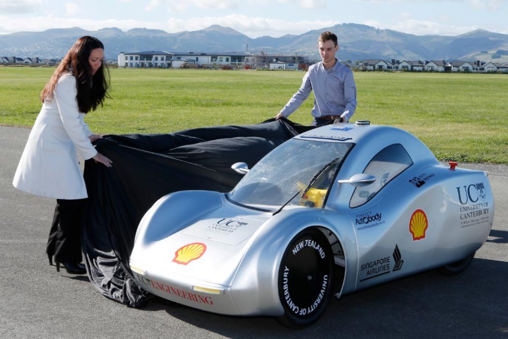 Eco Marathon car. Photo via university of Canterbury.