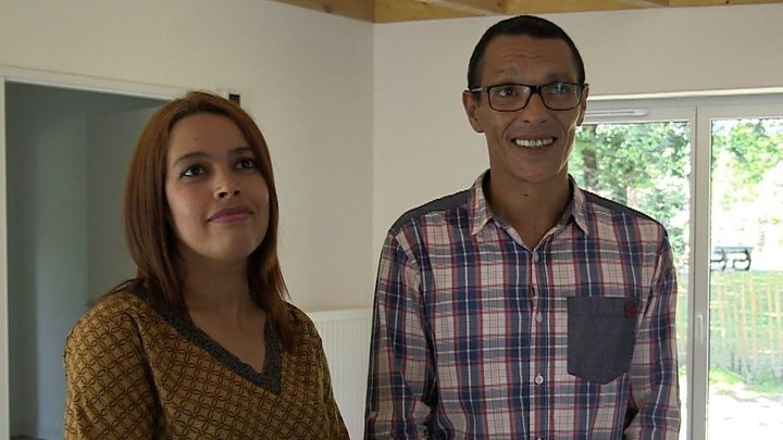 Nordine and Nouria Ramdani, residents of the 3D printed house. Photo via BBC.