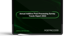 A mock-up of an iPad accessing PostProcess' annual survey. Image via PostProcess.