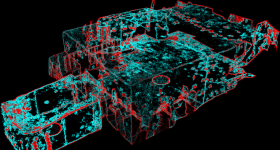 Dual 3D edge extraction for 3D scanned point cloud data of the cave of the Zuigan-ji Buddhism temple in Miyagi Prefecture, Japan. Image via Ritsumeikan University.