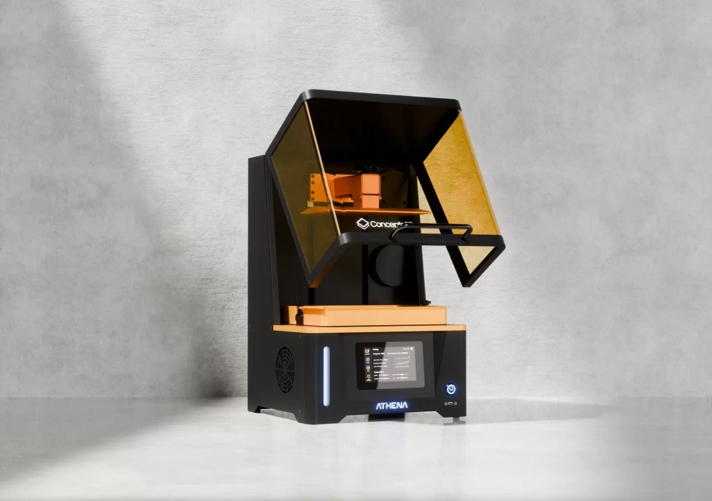 The Athena II Smart mSLA Resin 3D Printer combines high-resolution output with innovative features, offering exceptional accuracy for diverse applications. Photo via Concepts 3D Systems.