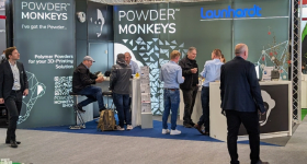 PowderMonkeys showcasing its advanced polymer powders at FormNext 2024. Photo via PowderMonkeys.