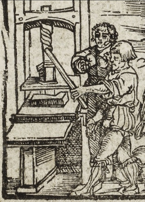 Selfie of an early printer
Title pages are a late-15th-century invention. Books before print did not have them. After a hesitant start, with the book’s title and publisher placed at the end of the last page, title pages were placed in front and...