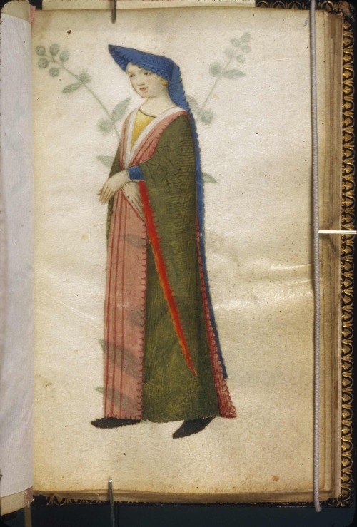 Medieval costume catalogue
These images are from an unusual kind of manuscript. A booklet, really, with only 23 leaves, made in France around 1500. On the one side of each leaf is a drawing of a man or woman showing off a costume, while on the other...