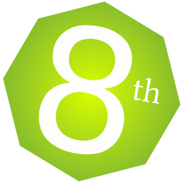 8th logo