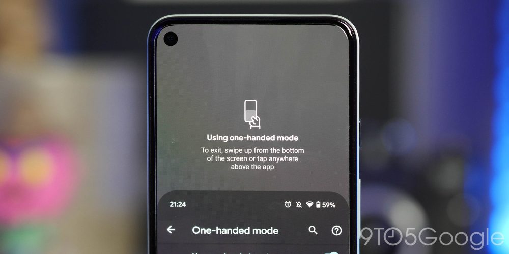 Android 12 Developer Preview 2 one-handed mode