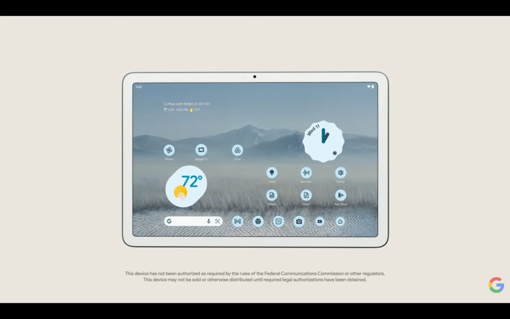 google pixel tablet teaser