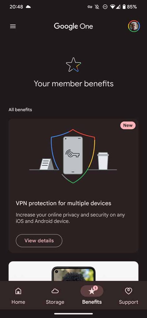 google one vpn pixel 7