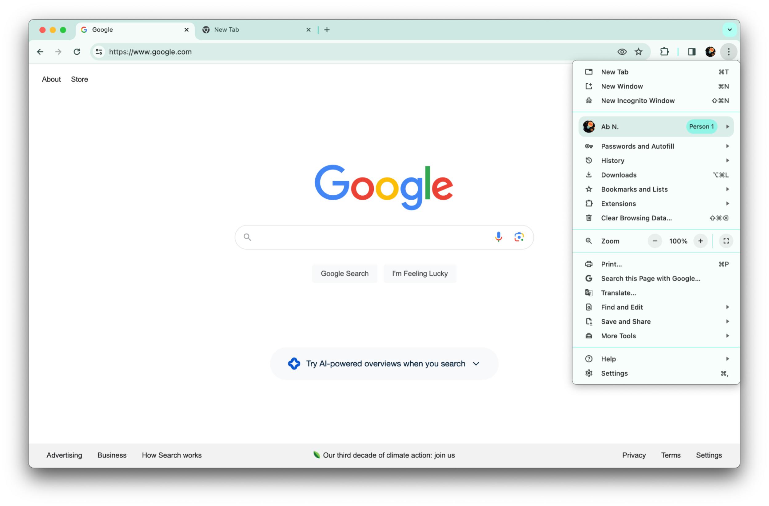 Google Chrome Material You redesign