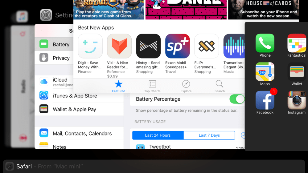 iOS 9 Multitasking quit apps
