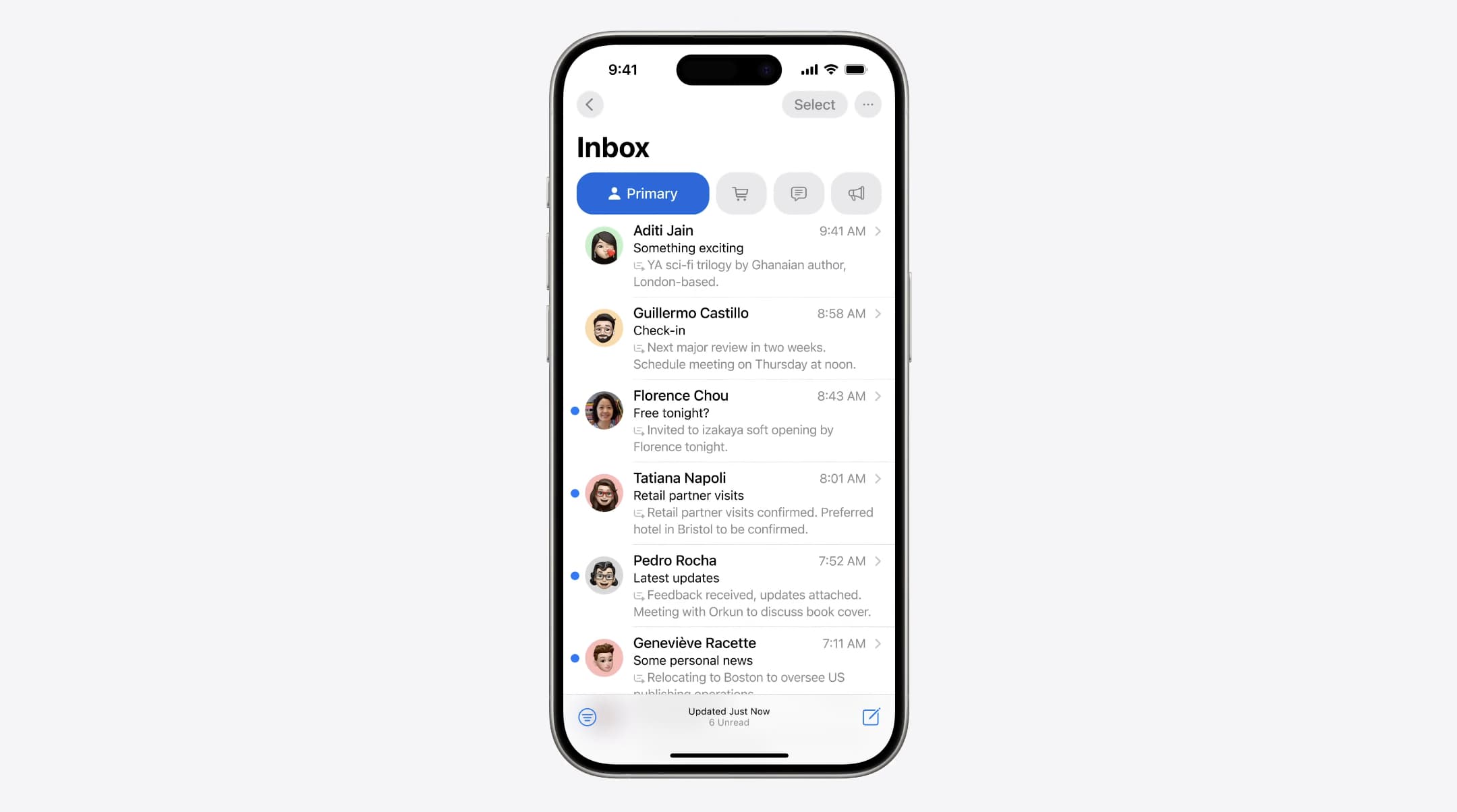 Apple Mail in iOS 18