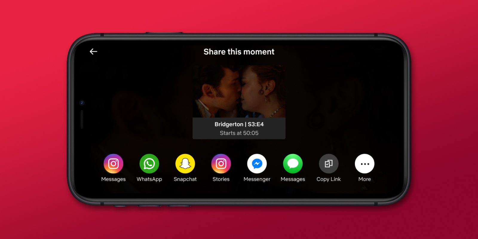 Netflix now lets you share screenshots of your favorite moments from a movie or show