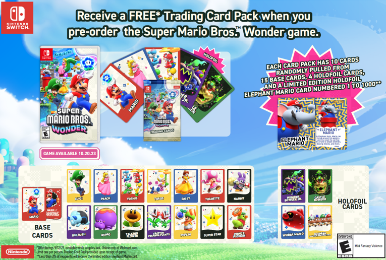 Super Mario Bros. Wonder pre-order bonuses