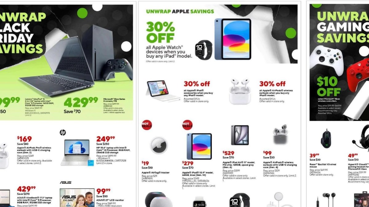 Staples 2024 Black Friday ad