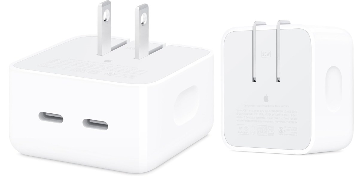 Apple 35W Dual USB-C Compact Power Adapter