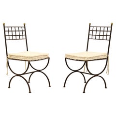  20TH Century, Twelve Italian Wrought Iron Garden Chairs