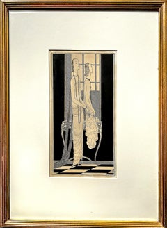 Art Deco Woman before a Mirror  - Vogue Magazine Artist 