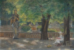 Peintre au Jardin du Luxembourg, Paris