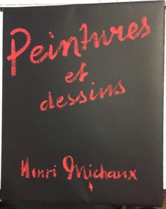 Pinturas y Dibujos. Pinturas y dibujo - Libro raro de Henri Michaux - 1946