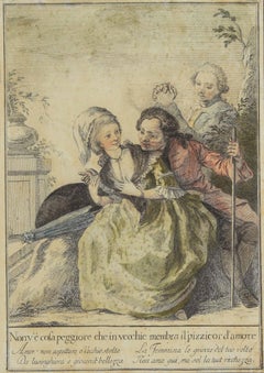 Toskanische Proverbe – Radierung von Carlo Lasinio – 1786