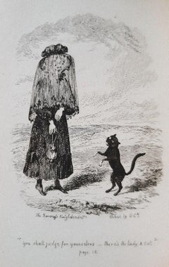 Cat's Tail - Rare Book Illustrated by G. Cruikshank - 1831