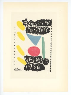 "Exposition Peinture Vallauris" lithograph poster