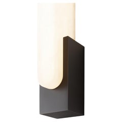 Agatha Sconce Alabaster, Dark Bronze