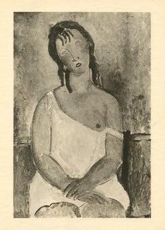 (after) Amedeo Modigliani "Jeune femme en chemise"