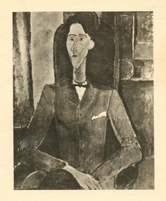 (after) Amedeo Modigliani "Portrait of Jean Cocteau"