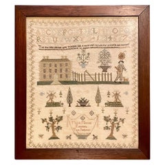 American Needlework Sampler by Maria Morris, 1827