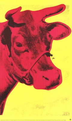 Andy Warhol 'Cow Pink on Yellow' 1992