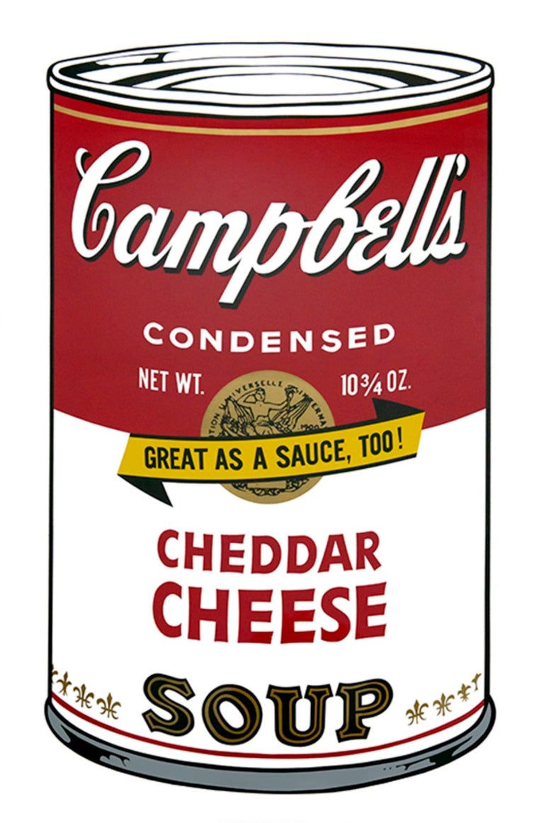 <i></noscript>Cheddar Cheese</i>, from “Campbell’s Soup II,” 1969, by Andy Warhol