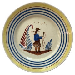 French Faience Plate Henriot Quimper, circa 1930