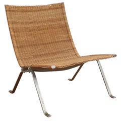 Poul Kjaerhjolm PK 22 Wicker Lounge Chair