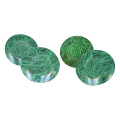 Set of Four Malachite Fornasetti Plates