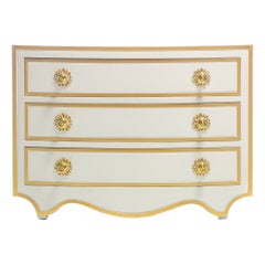 Dorothy Draper Viennese Collection Chest Lacquered in Ivory, circa 1963