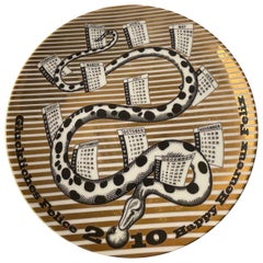 Fornasetti Calender Plate 2010 porcelain n.43 Italy