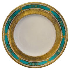 Set of 12 Coalport English Porcelain Dinner Plates