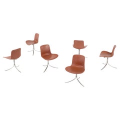 Set of Chairs "PK9" by Poul Kaerholm for Fritz Hansen. Denmark, designed 1960s