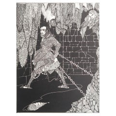 Original Vintage Print by Harry Clarke From Poe's "Mystery And Imagination" 1935