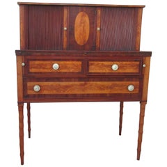 Federal Mahogany and Birch Inlaid Secretary/Desk sq