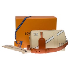 New-Louis Vuitton FW 2022 by Virgil Abloh- City Keepall in beige calf leather