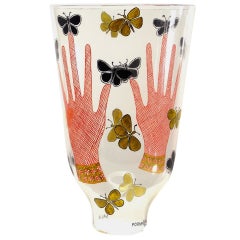 Piero Fornasetti Mani Con Farfalle Vase