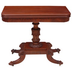 American Federal Center Pedestal Games Table, circa 1815