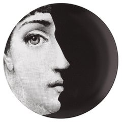 Piero Fornasetti Tema e Variazioni Porcelain Plate 114 Profile Themes Variation