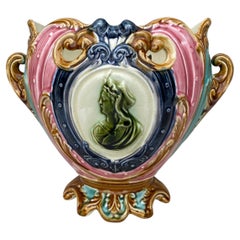 19th Century French Majolica jardinière Onnaing